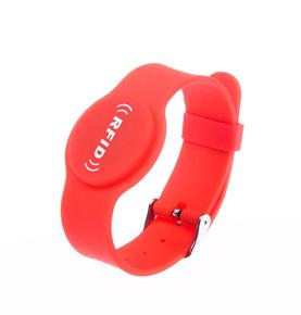 Bracelet de montre rond en silicone RFID avec fermoir