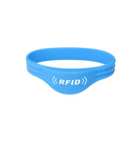 Bracelet en silicone RFID à double fil et demi-cercle