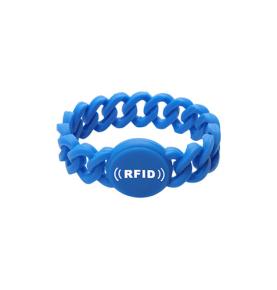 Bracelet torsadé en silicone RFID