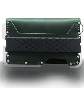 Porte-cartes en cuir et alliage d'aluminium pour homme RFID, étui pour cartes de crédit, cartes de visite, portefeuille antimagnétique en métal