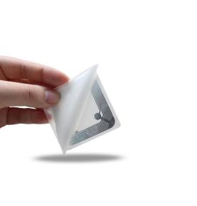 Étiquette de livre RFID pour bibliothèque, protocole ISO15693, papier autocollant, étiquette à puce Fudan FM13HF02N