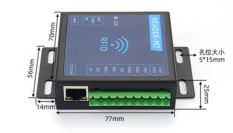 Module lecteur RFID UHF port série port réseau identification par radiofréquence lecteur d'étiquettes électroniques UHF 915 MHz